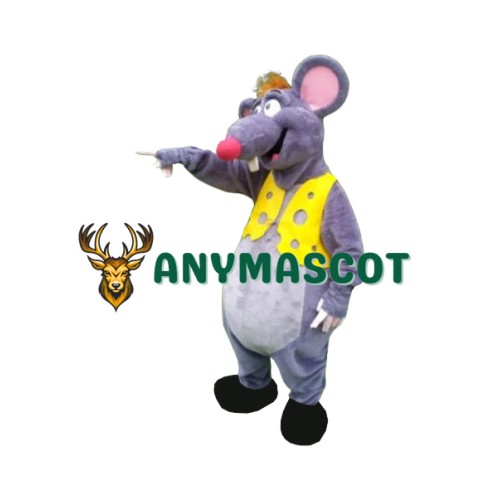Happy Realistic Lightweight Mouse Mascot Costume