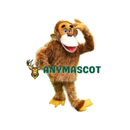 Happy Realistic Lightweight Monkey Mascot Costume