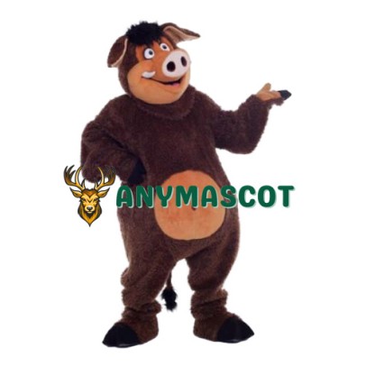 Happy Realistic Lightweight Pig Mascot Costume