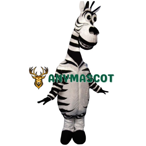 Friendly Realistic Lightweight Zebra Mascot Costume