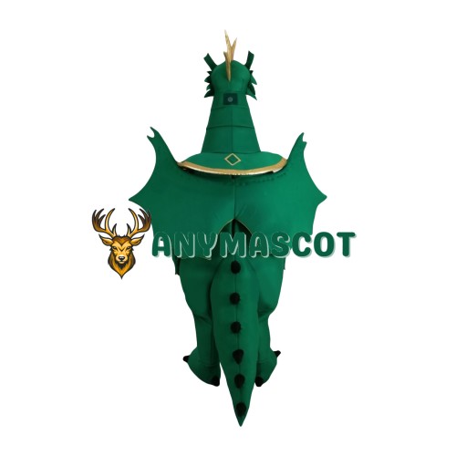 Lovely Realistic Lightweight Green Dragon Mascot Costume