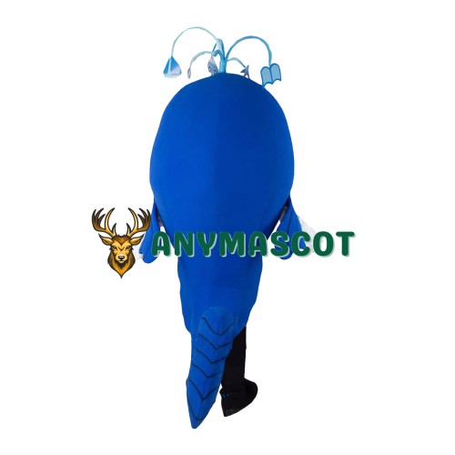 Realistic Lightweight Blue Fish Mascot Costume