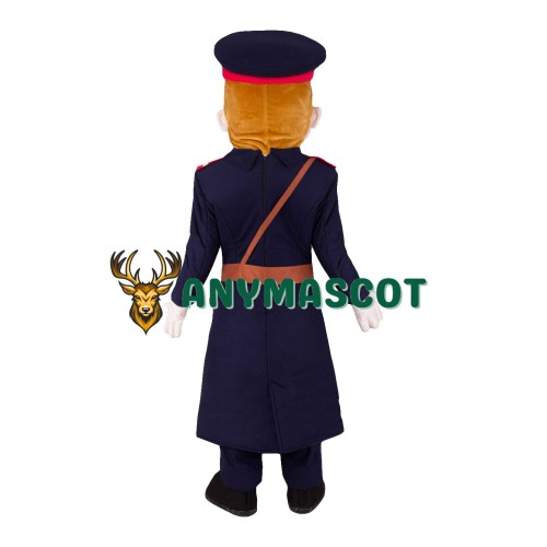 Realistic Lightweight Postal Officer Mascot Costume