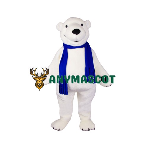 Realistic Lightweight Polar Bear Mascot Costume