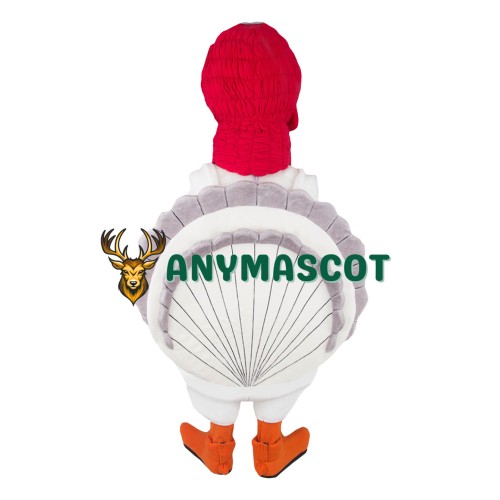 Realistic Lightweight White Turkey Mascot Costume