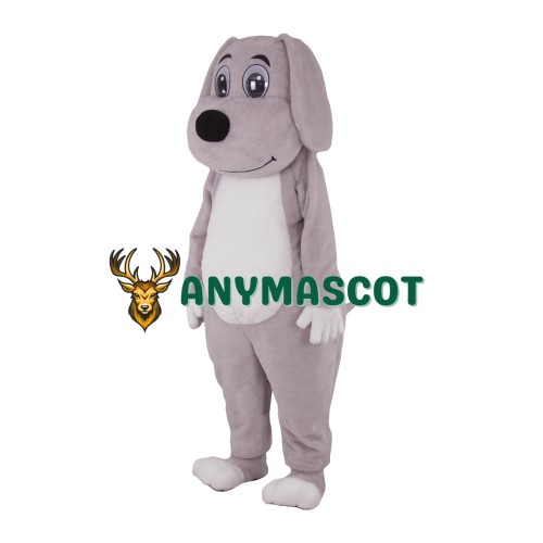 Grey Realistic Lightweight Dog Mascot Costume