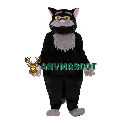 Black Realistic Lightweight Cat Mascot Costume