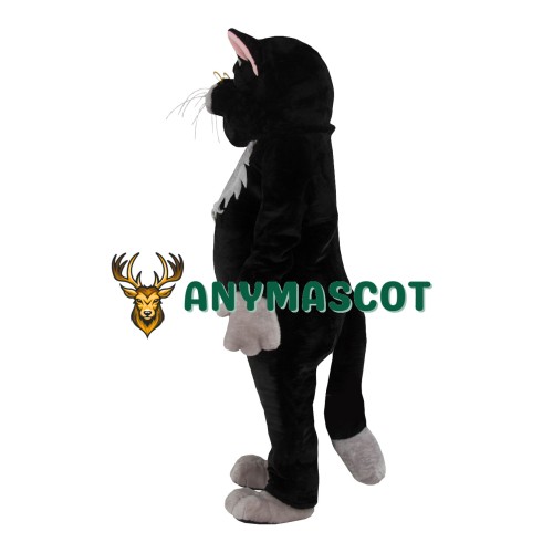 Black Realistic Lightweight Cat Mascot Costume