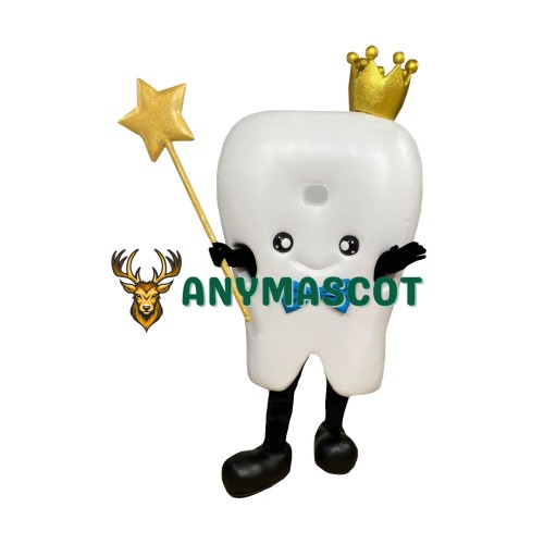 Happy Realistic Lightweight Tooth Mascot Costume