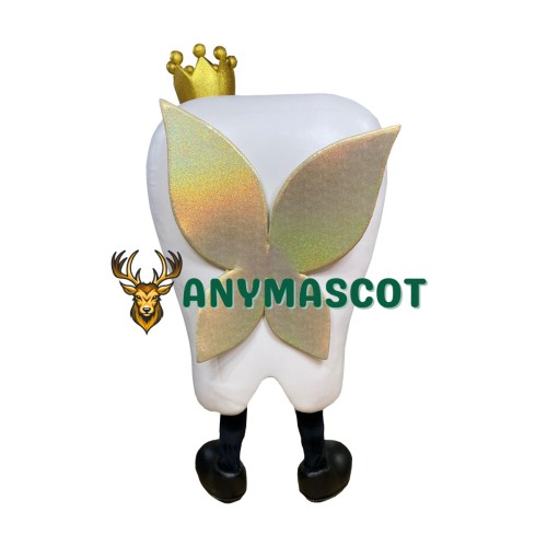 Happy Realistic Lightweight Tooth Mascot Costume
