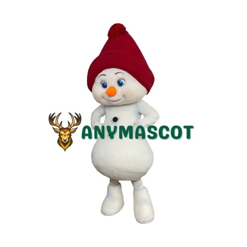 Realistic Lightweight Snowman Mascot Costume
