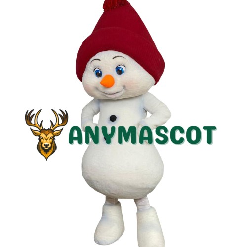 Realistic Lightweight Snowman Mascot Costume
