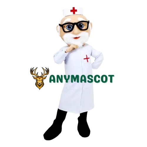 Happy Realistic Lightweight Doctor Mascot Costume