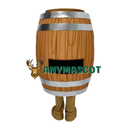Happy Realistic Lightweight Wine Barrel Mascot Costume