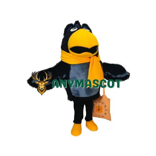 Lovely Realistic Lightweight Black Crow Mascot Costume