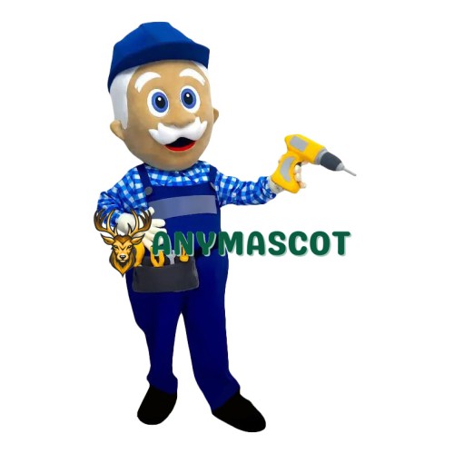 Lovely Realistic Lightweight Construction Worker Mascot Costume