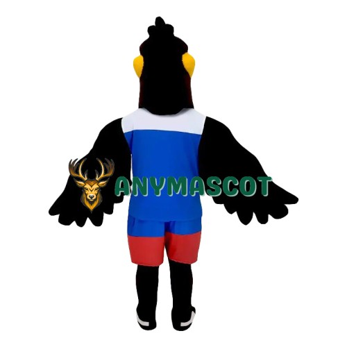 Lovely Lightweight Black Eagle Mascot Costume