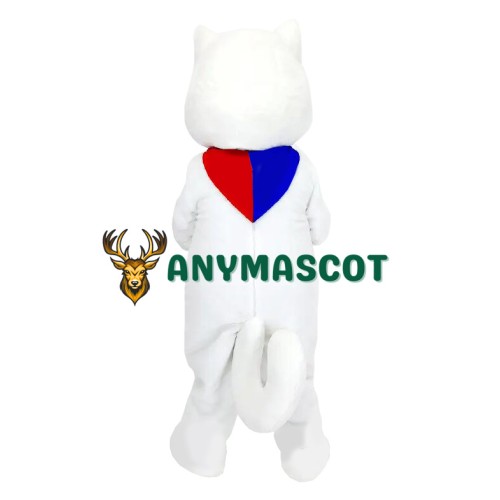 Happy Realistic Lightweight Polar Bear Mascot Costume