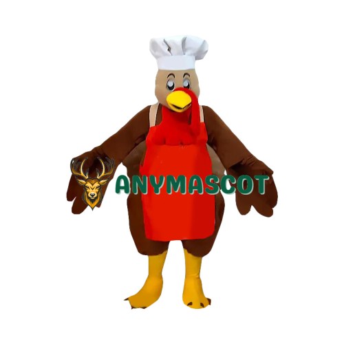 Chef Turkey Mascot Costume