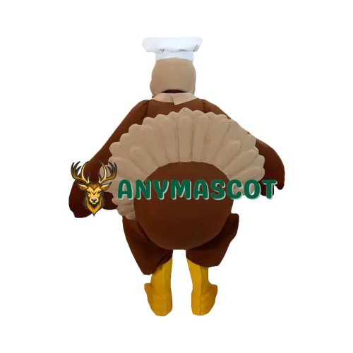 Chef Turkey Mascot Costume