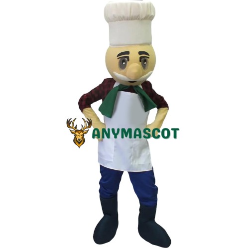 Friendly Lightweight Chef Mascot Costume