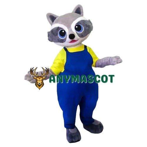 Friendly Realistic Lightweight Raccoon Mascot Costume