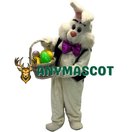 Lovely Lightweight White Easter Bunny Mascot Costume