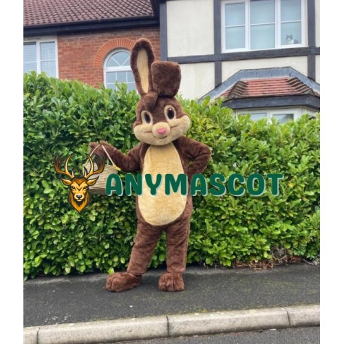 Lovely Lightweight Brown Rabbit Mascot Costume
