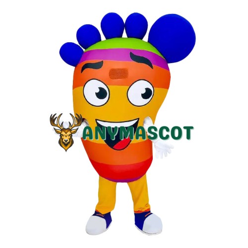 Colorful Foot Mascot Costume