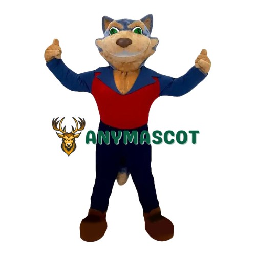 Superb Friendly Lightweight Wolf Mascot Costume