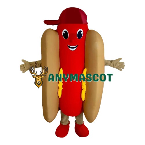 Friendly Lightweight Hot Dog Mascot Costume