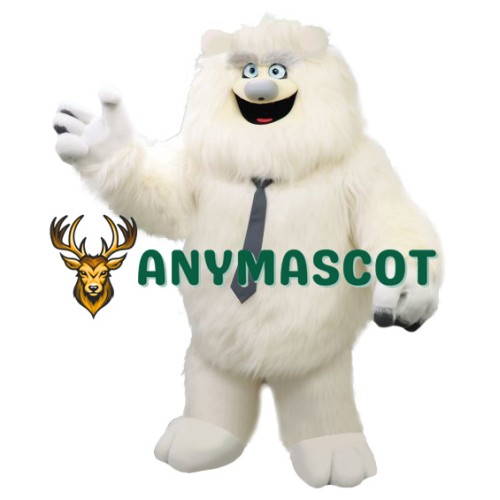 Happy Lightweight Yeti Mascot Costume
