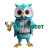 Friendly Lightweight Blue Owl Mascot Costume