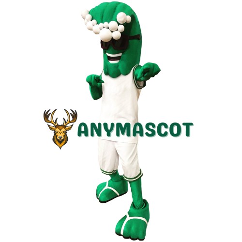 Happy Green Wave Mascot Costume