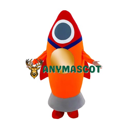 Red Rocket Mascot Costume