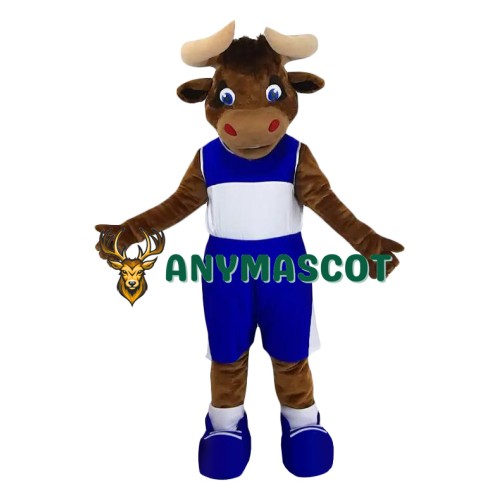 Happy Lightweight Bull Mascot Costume