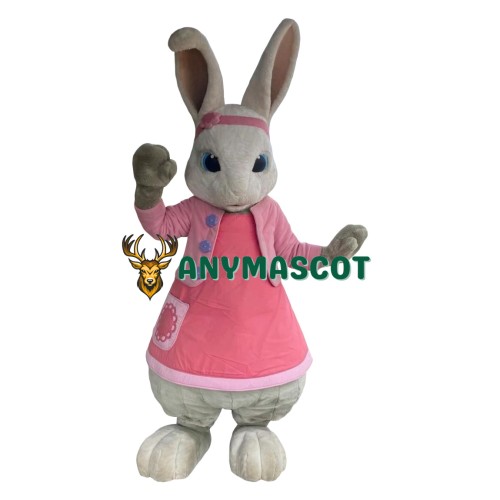 Lily Bobtail Rabbit Mascot Costume