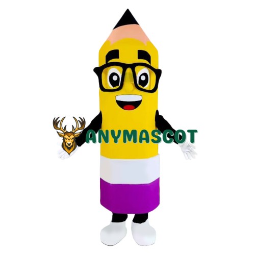 Happy Realistic Lightweight Pencil Mascot Costume