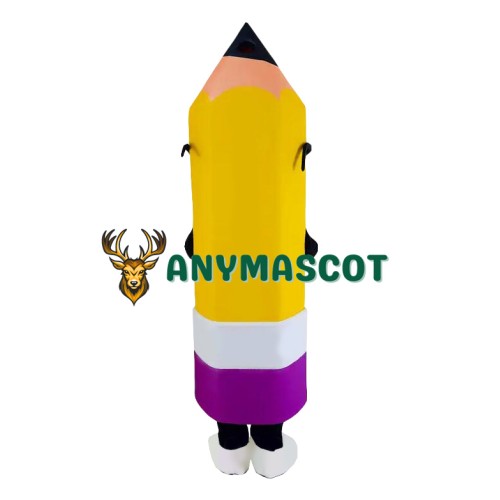 Happy Realistic Lightweight Pencil Mascot Costume