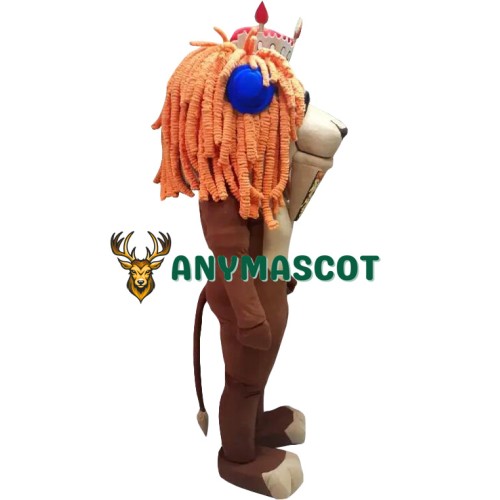 Affordable Lightweight Red Hair Lion Mascot Costume
