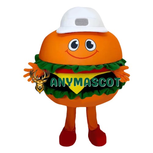 Friendly Lightweight Hamburger Mascot Costume