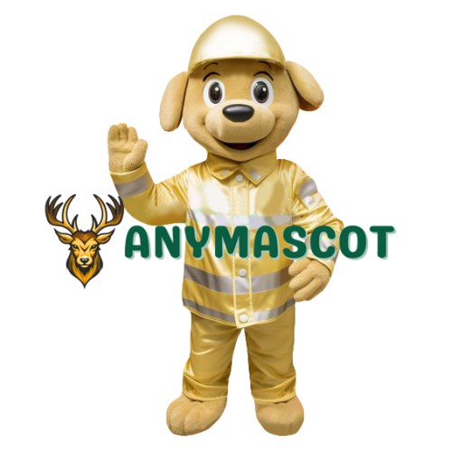 Friendly Lightweight Fire Fighting Dog Mascot Costume