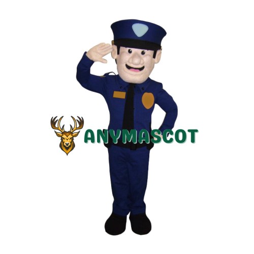 Friendly Lightweight Police Mascot Costume