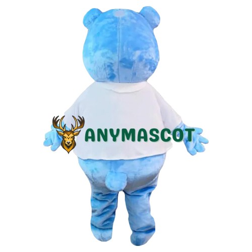 Friendly Lightweight Blue Bear Mascot Costume