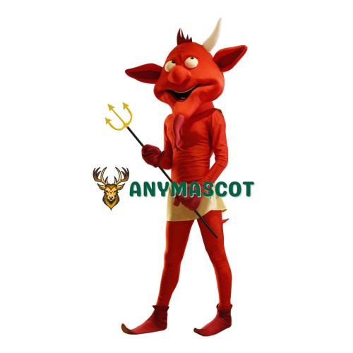 Red Lightweight Devil Mascot Costume