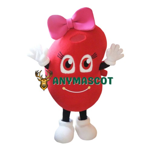 Happy Female Kidney Mascot Costume