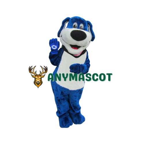Deluxe Blue Dog Mascot Costume
