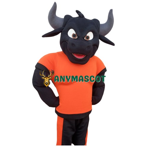 Sport Deluxe Black Bull Mascot Costume