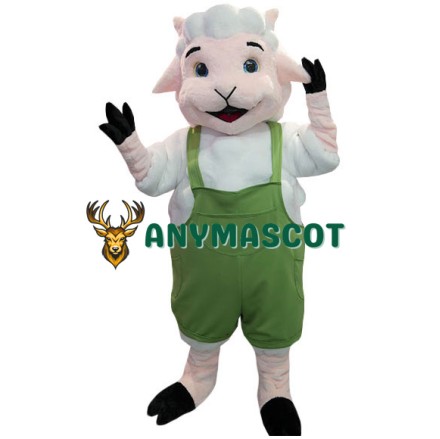 Lovely Deluxe White Sheep Mascot Costume