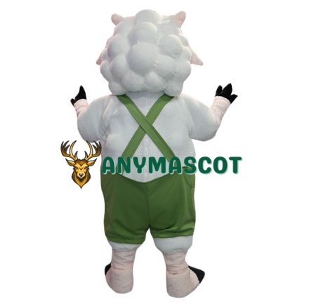 Lovely Deluxe White Sheep Mascot Costume